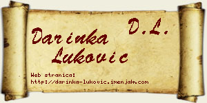 Darinka Luković vizit kartica